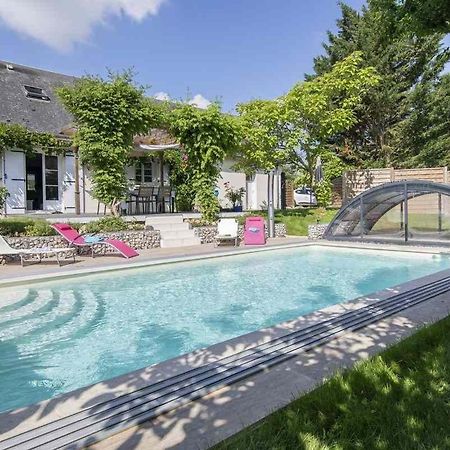 Au Coeur Du Bien-Etre, Gite Avec Piscine Chauffee Et Couverte, Spa, Sauna, Massages Monteaux ภายนอก รูปภาพ