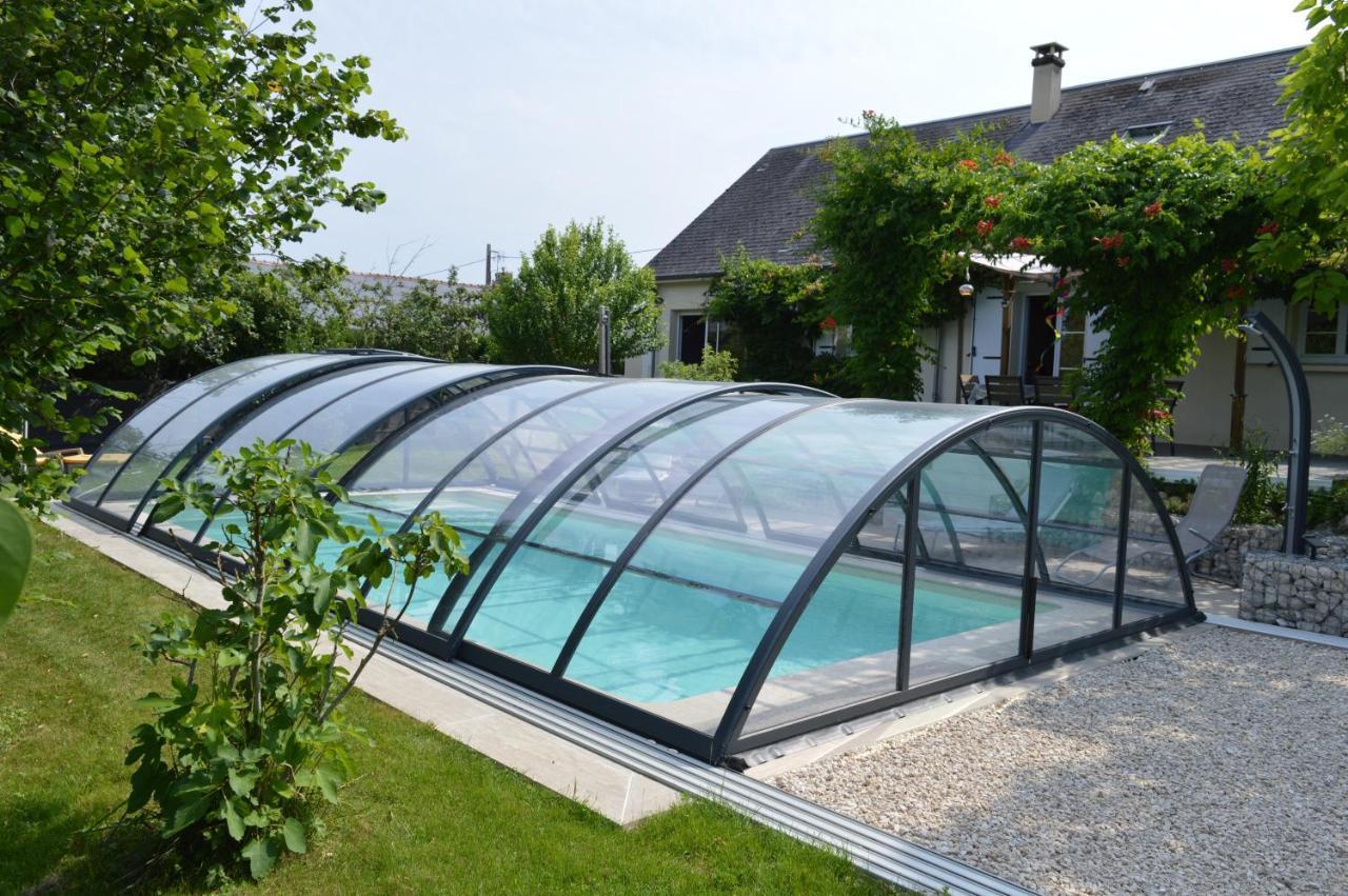 Au Coeur Du Bien-Etre, Gite Avec Piscine Chauffee Et Couverte, Spa, Sauna, Massages Monteaux ภายนอก รูปภาพ